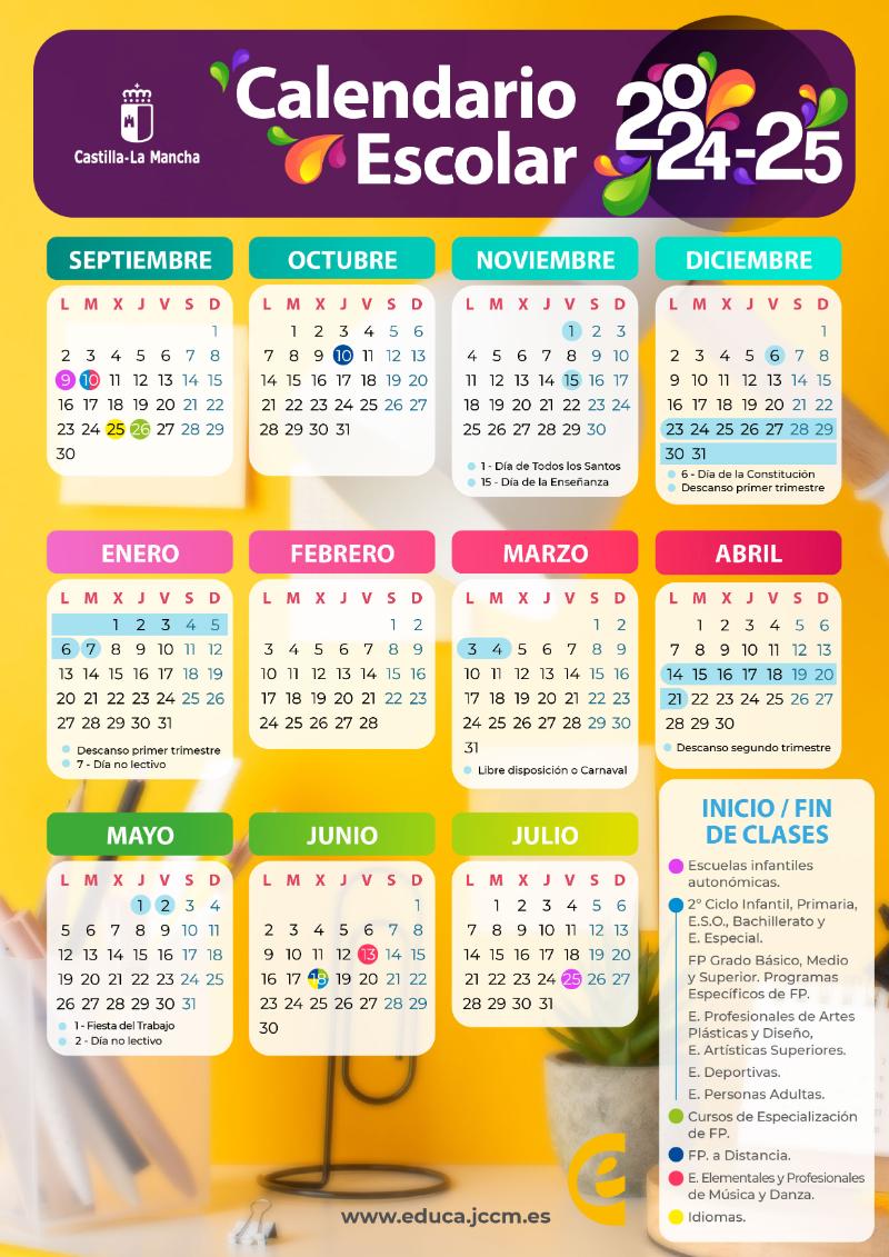 Imagen de CALENDARIO ESCOLAR 24/25